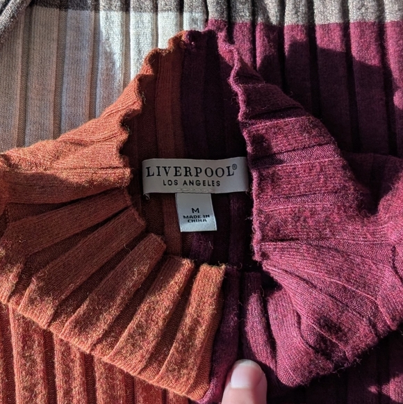 Mod Color Block Turtleneck - Picture 2 of 2